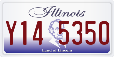 IL license plate Y145350