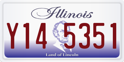 IL license plate Y145351