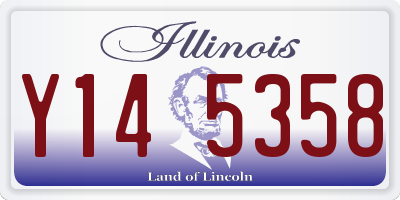 IL license plate Y145358