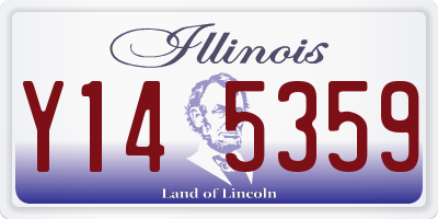 IL license plate Y145359