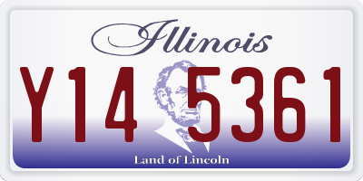 IL license plate Y145361