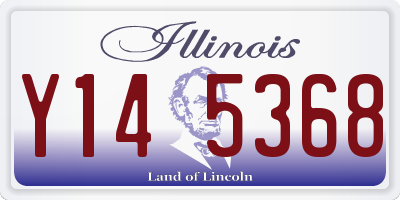 IL license plate Y145368