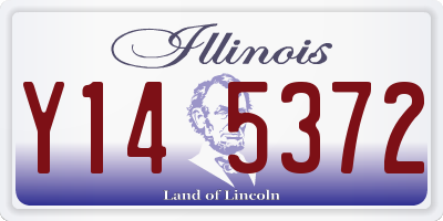 IL license plate Y145372