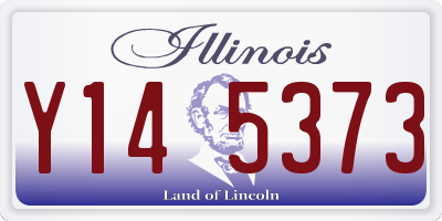 IL license plate Y145373