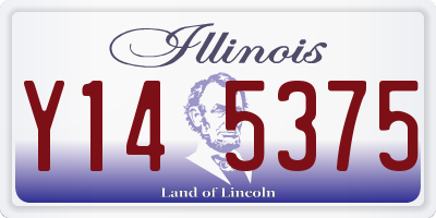 IL license plate Y145375