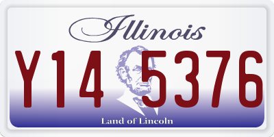 IL license plate Y145376