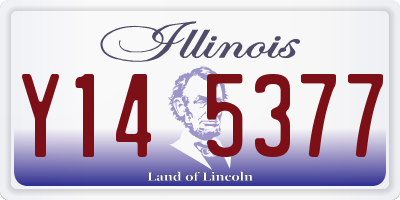 IL license plate Y145377