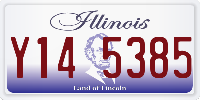 IL license plate Y145385