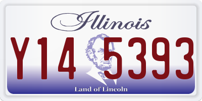 IL license plate Y145393