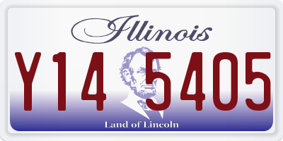 IL license plate Y145405