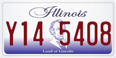 IL license plate Y145408