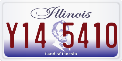 IL license plate Y145410