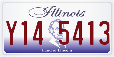 IL license plate Y145413