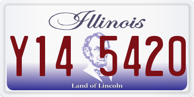 IL license plate Y145420
