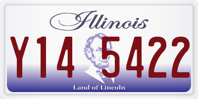 IL license plate Y145422