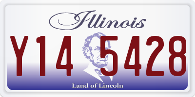 IL license plate Y145428