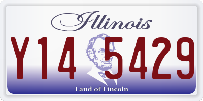 IL license plate Y145429