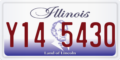 IL license plate Y145430