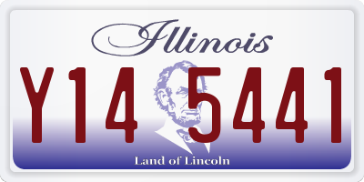 IL license plate Y145441