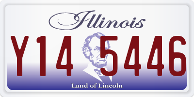 IL license plate Y145446