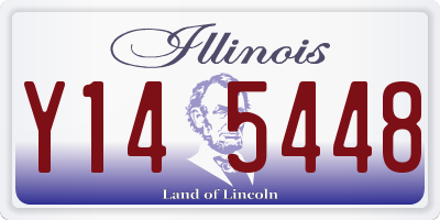 IL license plate Y145448