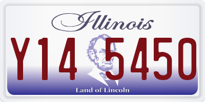 IL license plate Y145450