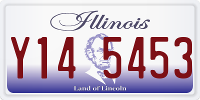 IL license plate Y145453