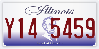 IL license plate Y145459
