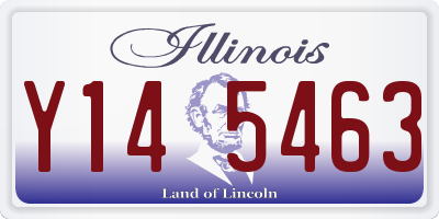 IL license plate Y145463