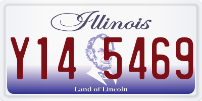 IL license plate Y145469