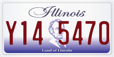 IL license plate Y145470