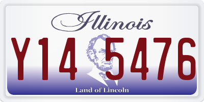 IL license plate Y145476