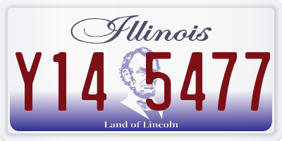 IL license plate Y145477