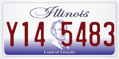 IL license plate Y145483