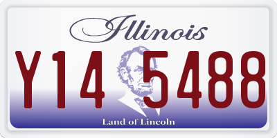 IL license plate Y145488