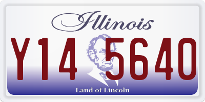 IL license plate Y145640