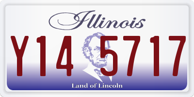IL license plate Y145717