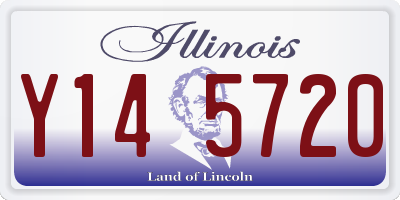 IL license plate Y145720