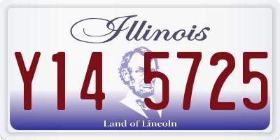 IL license plate Y145725