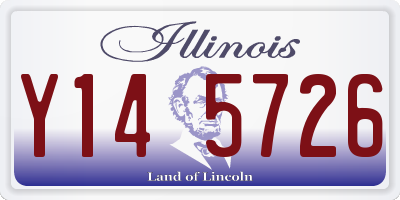 IL license plate Y145726