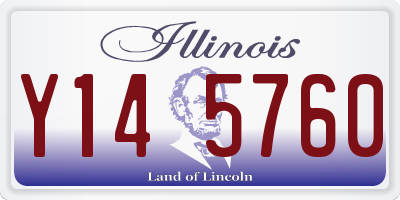 IL license plate Y145760