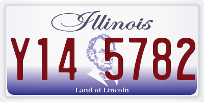 IL license plate Y145782