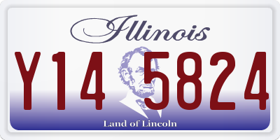 IL license plate Y145824