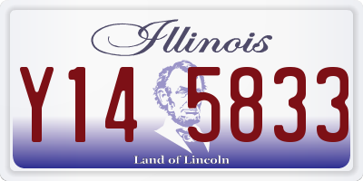 IL license plate Y145833