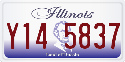 IL license plate Y145837