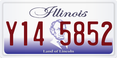 IL license plate Y145852