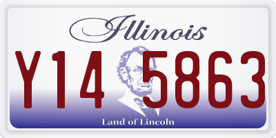 IL license plate Y145863