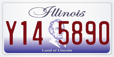 IL license plate Y145890
