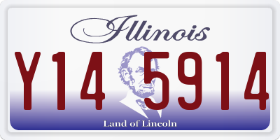 IL license plate Y145914