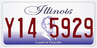IL license plate Y145929